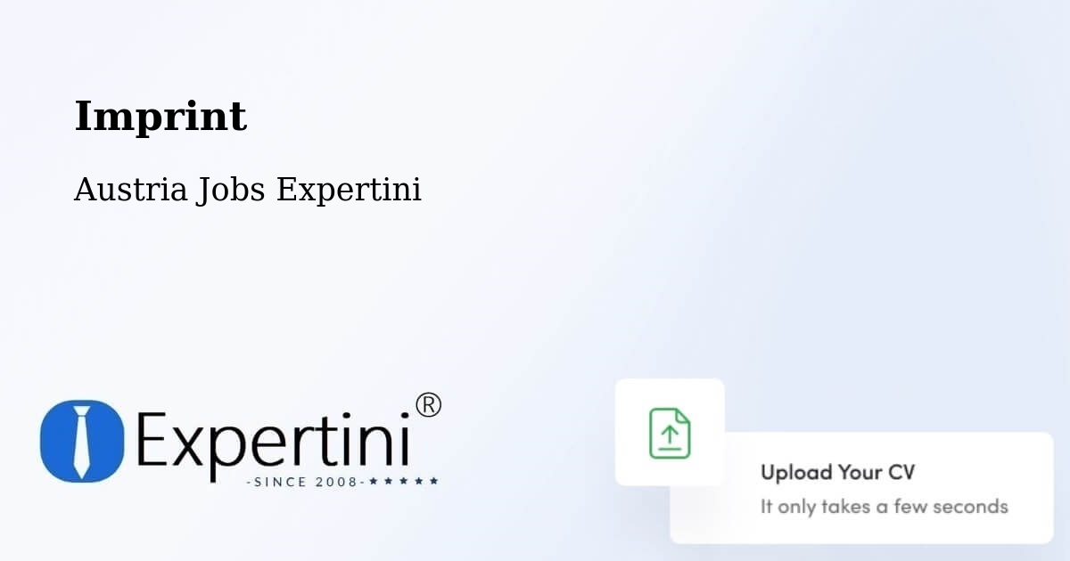 Imprint – Landeck - Austria Jobs Expertini